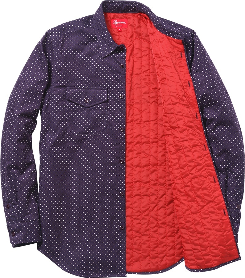 Corduroy Polka Dot Quilted Shirt view 3